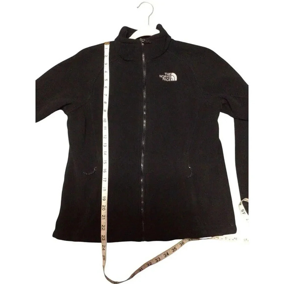 The North Face Sweatshirt Jacket Women’s Medium Full Zip Embroidered Logo Black - Picture 3 of 5